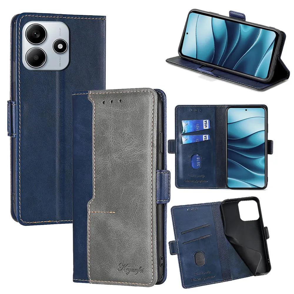 Business Leather Flip Case for POCO X7 Pro Protect Cover Side Magnetic Case for Xiaomi Poco X7 M7 Pro C75 With Card Slots Funda