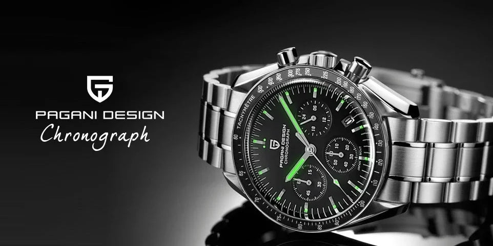 2025 New PAGANI DESIGN Moon V6 Men's Watches Luxury Quartz Watch For Man Chronograph VK63 Men Gift AR Sapphire Mirror Luminous