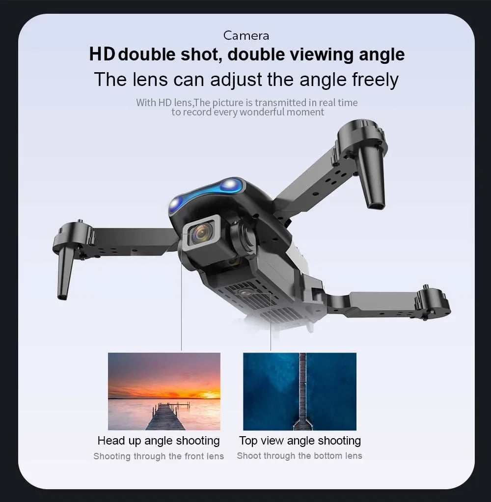 Professional HD E99Pro Drone 4k Dual WIFI fpv Quadcopter Aircraft with Obstacle Avoidance for Aerial Photography Drone Camera