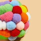 Pet Toy Cat Toys Cat Plush Ball Toys Pet Bouncy Bell Ball Toy Colorful Pompoms Pet Supplies Random Color