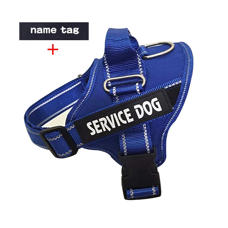 Nylon Dog Harness Personalized Reflective Pet Harness For Small Medium Large Dogs Breathable Mesh Pad Dog Harness No Pull