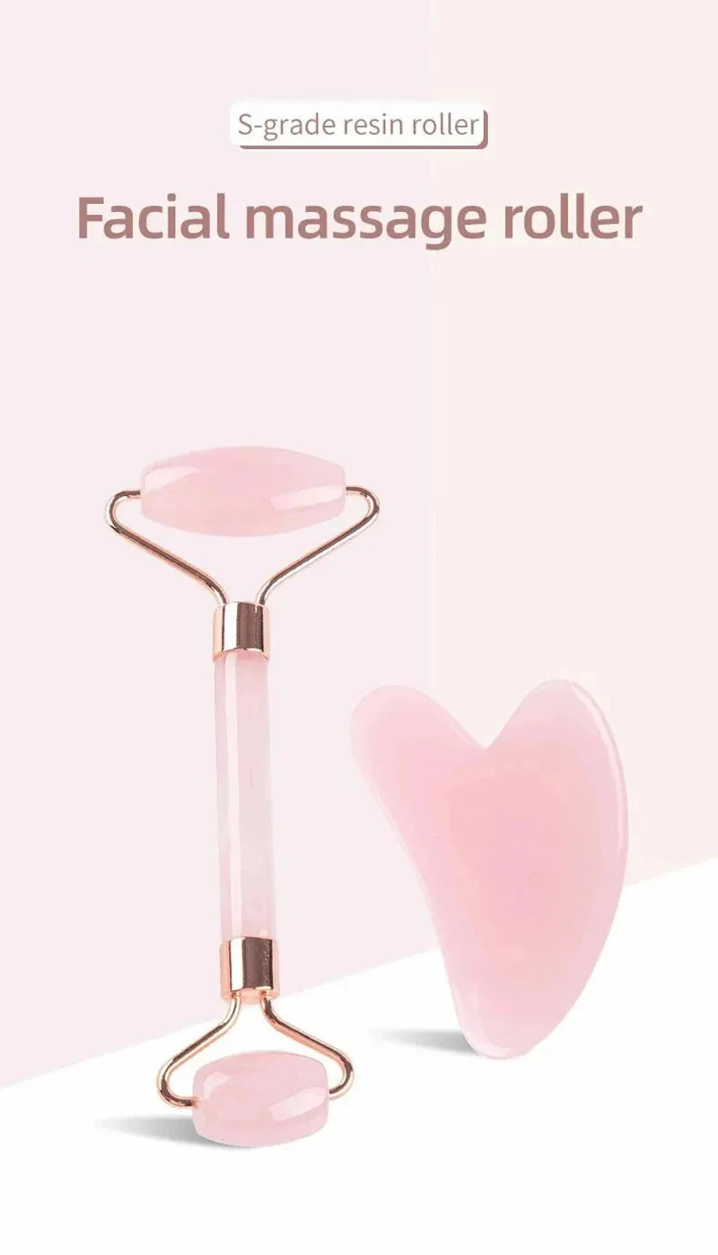 Face And Neck Massage Relax Roller Scraper Ladies Scratch Double End Massage Sticks Relax And Relax Non-ross Crystal Jade