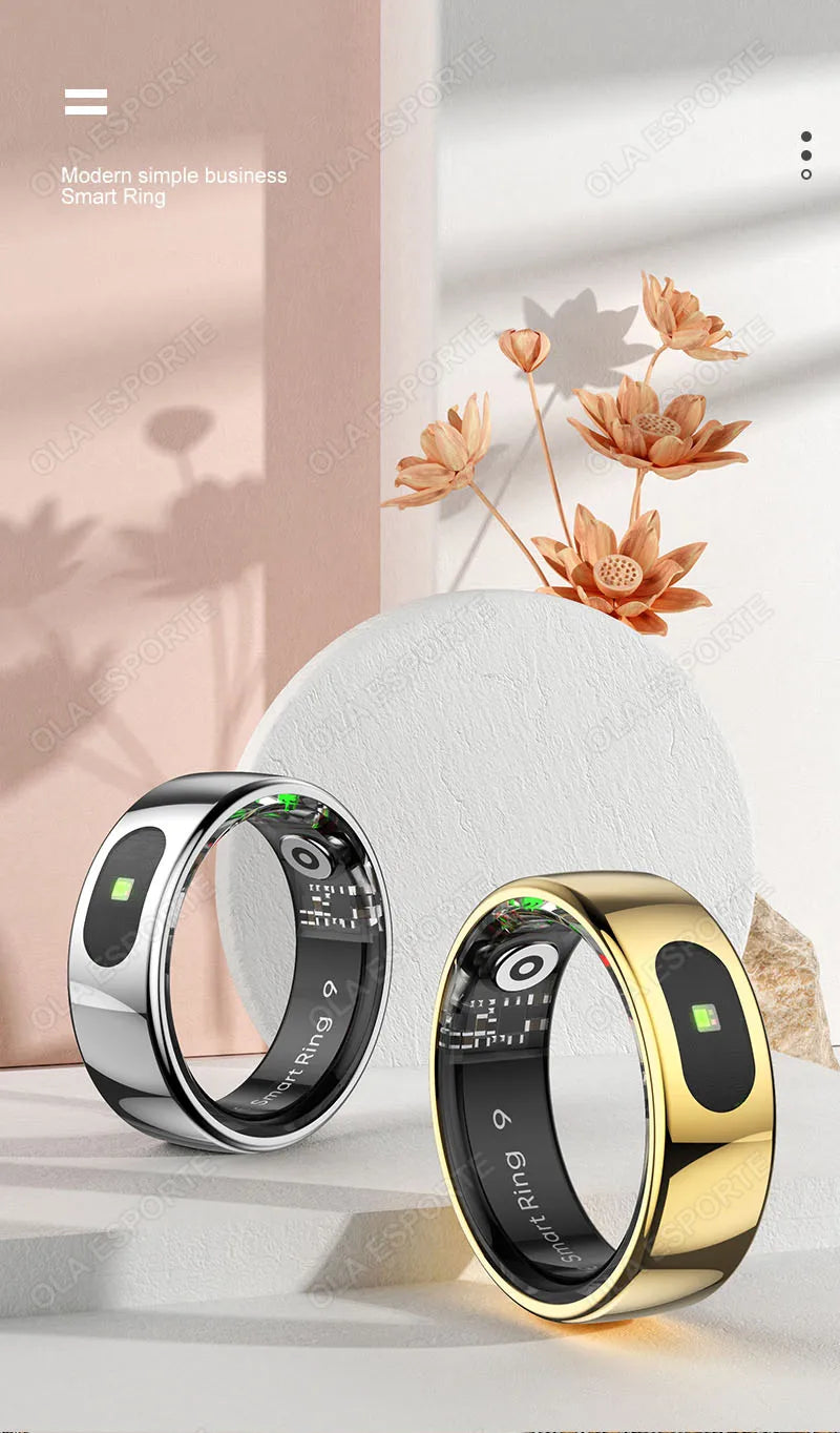 For Xiaomi Smart Ring Bluetooth Health Monitor Heart Rate Blood Oxygen Sleep Temperature Gesture Control Waterproof Sport Rings