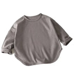 Baby Boys Basic Tee Long Sleeve T-shirts Pure Cotton Baby Girl Tops Kids T-shirt Cotton Spring Tee Shirts Baby Boy Clothes