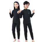 Autumn Winter Thermal Underwear Suit Girls Clothing Sets Boys Pajama Sets Baby No Trace Warm Sleepwear Candy Colors Kids Clothes