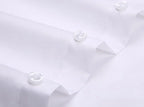 Men Formal Shirt Long Sleeve Office Solid Color Anti-Wrinkle Fashion Business Pocket White Social Pocket OfficeWhite Shirt S-5XL