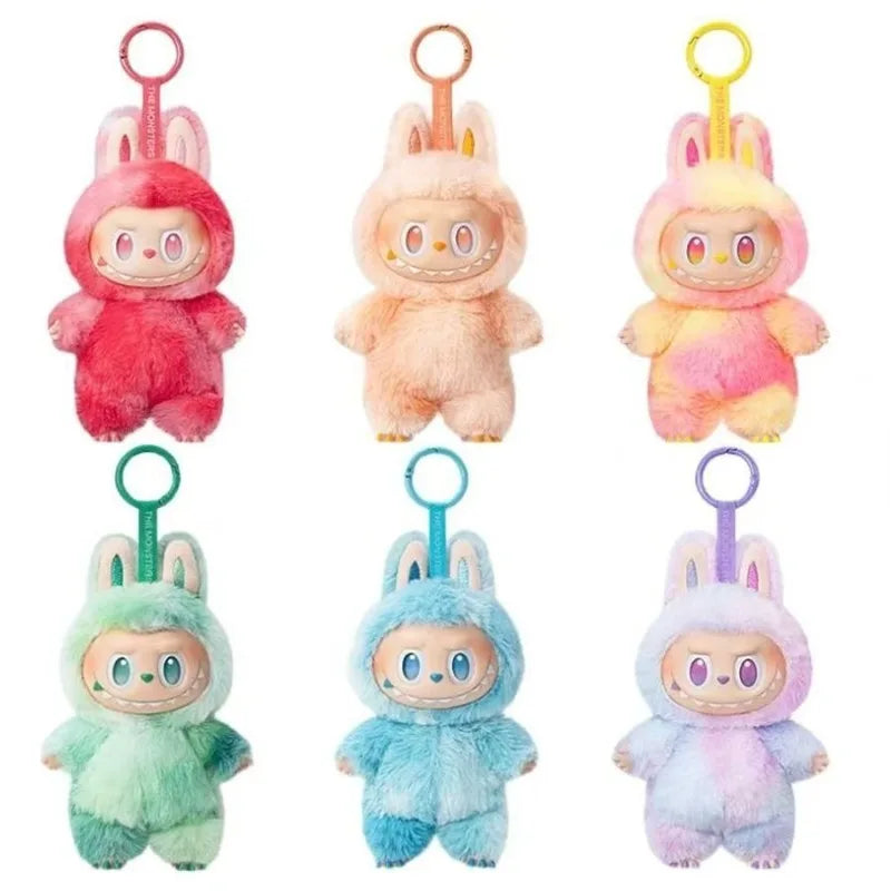 Bubble cloth vinyl blind box version 3.0 three-generation plush doll fashion tide play cute birthday gift pendant keychain.