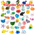 Mini Ocean Resin Animals Tiny Sea Animals Figurines Marine Miniature Animals Aquarium Ornaments Home Decorations