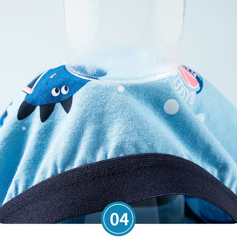 4Pcs Boys Boxers Breathable Children Boxer Briefs Cotton Cozy Comfy Kids Underwear Dinosaur Patterns Toddler Knickers 2-13Years
