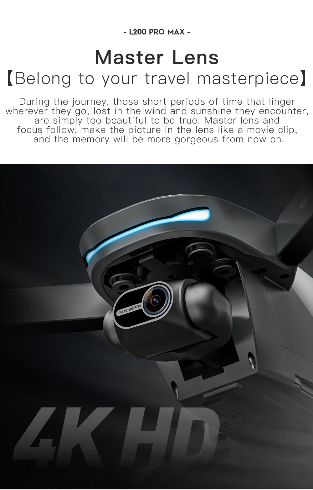 2025 L200 Pro Max GPS Drone 5KM 8K Professional HD Dual Camera 2-Axis Gimbal Obstacle Avoidance Brushless Foldable RC Quadcopter