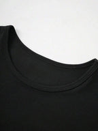 Summer Women's Tops Causal Basic T-Shirts Scoop Neck Short Sleeved Crop Tops Cute Slim Fit Tees Pullovers Clothing Y2K 2025 New