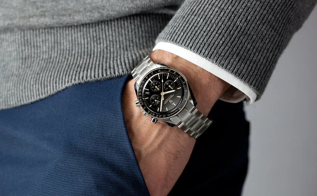 2025 New PAGANI DESIGN Moon V6 Men's Watches Luxury Quartz Watch For Man Chronograph VK63 Men Gift AR Sapphire Mirror Luminous
