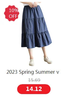 2024 Spring Autunm women Ruffle skirt fashion Summer cotton linen skirts long maxi party skirts red purple pink M-5XL 6XL 7XL