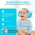 Baby Ear Protection for Babies Toddlers Elastic Noise Reduction Earmuffs Baby Headphones Against Hearing Damage Improves Sleep