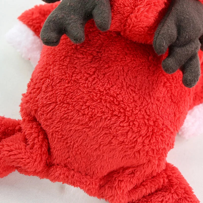 Pet Dog Cat Halloween Christmas Costume Cosplay Elk Dog Costumes for Small Dogs Winter Warm Dog Cat Clothes
