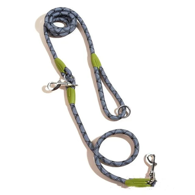Reflective Nylon Leashes Pet Dogs Chain Traction Rope Leads for Running Free Hands Rope Chain for Small Large Dog