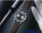 ADDIESDIVE Retro Quartz Watch for Men VK64 Multifunctional 24 Hour Chronograph Watches Bubble Mirror Glass 100m Dive Wristwatch