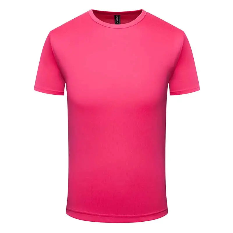 Multicolor Quick Dry T Shirt Summer Short Sleeve Fitness Shirt Running Football Jersey Training Workout Breathable Sportswear