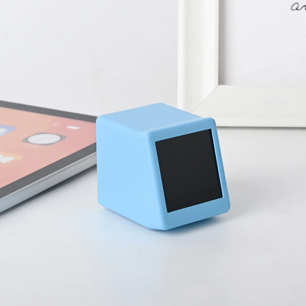 Smart desktop electronic clock WIFI weather and weather station small TV digital ornament