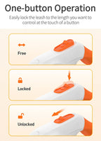 3/5M Automatic Dog Leash Retractable LED Luminous Leading Fashion Light Straps for Dog Puppy Pet Flexi Walking Running Lead