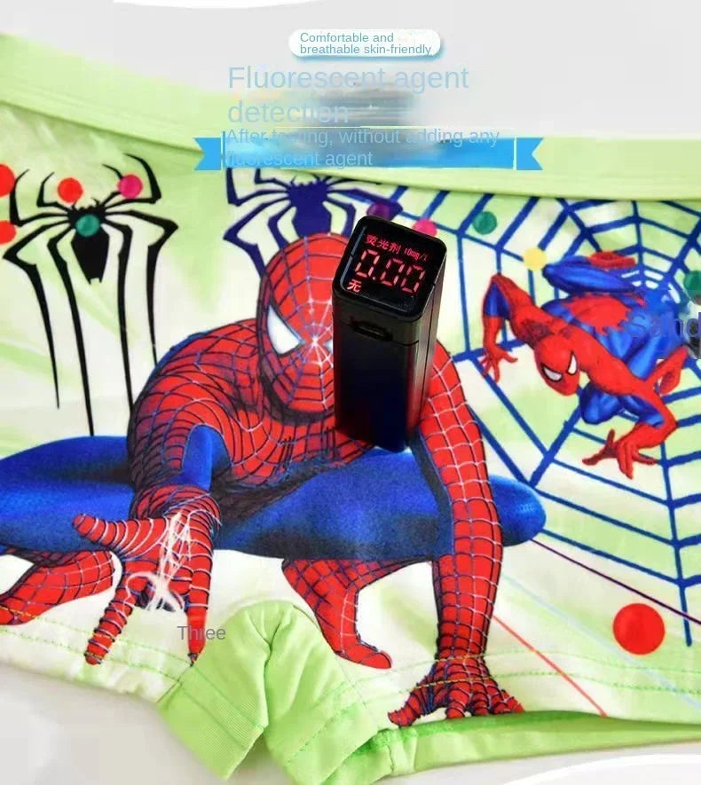 4pcs Disney Spiderman Children's Panties Cartoon Cotton Avenger Boys Boxers Frozen Girls Underwear Child Underpants