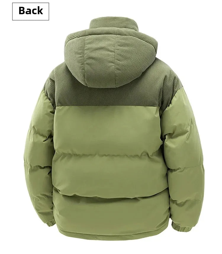 High Quality Thickened Cotton Jacket for Men Winter Windproof Warm Hooded Coat Couple Casual Wear Chinese Brand Outerwear