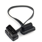 30/60/100CM Flat+Thin As Noodle 16 Pin Socket OBD OBDII 16Pin Male To Female Car Scanner OBD2 Extension Cable Connector