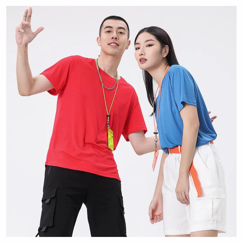 Multicolor Quick Dry T Shirt Summer Short Sleeve Fitness Shirt Running Football Jersey Training Workout Breathable Sportswear