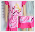 New Summer Anna Elsa Printing Cartoon Sleepwear Mermaid Girl Nightgowns Children Party Dresses Pajamas For Girls Dress