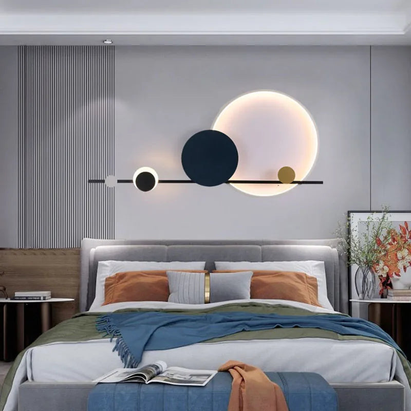Creative LED Wall Lights Hotel Lobby Living Room Bedroom Wall Lamps Modern Simple Stairs Aisles  Home Indoor Lighting Decor Lamp