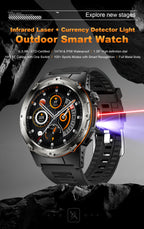 NEW For XIAOMI Outdoor Sports Smart Watch Men GPS Trackr Health Monitor BT Call NFC UV infrared Laser 5ATM Waterproof Smartwatch