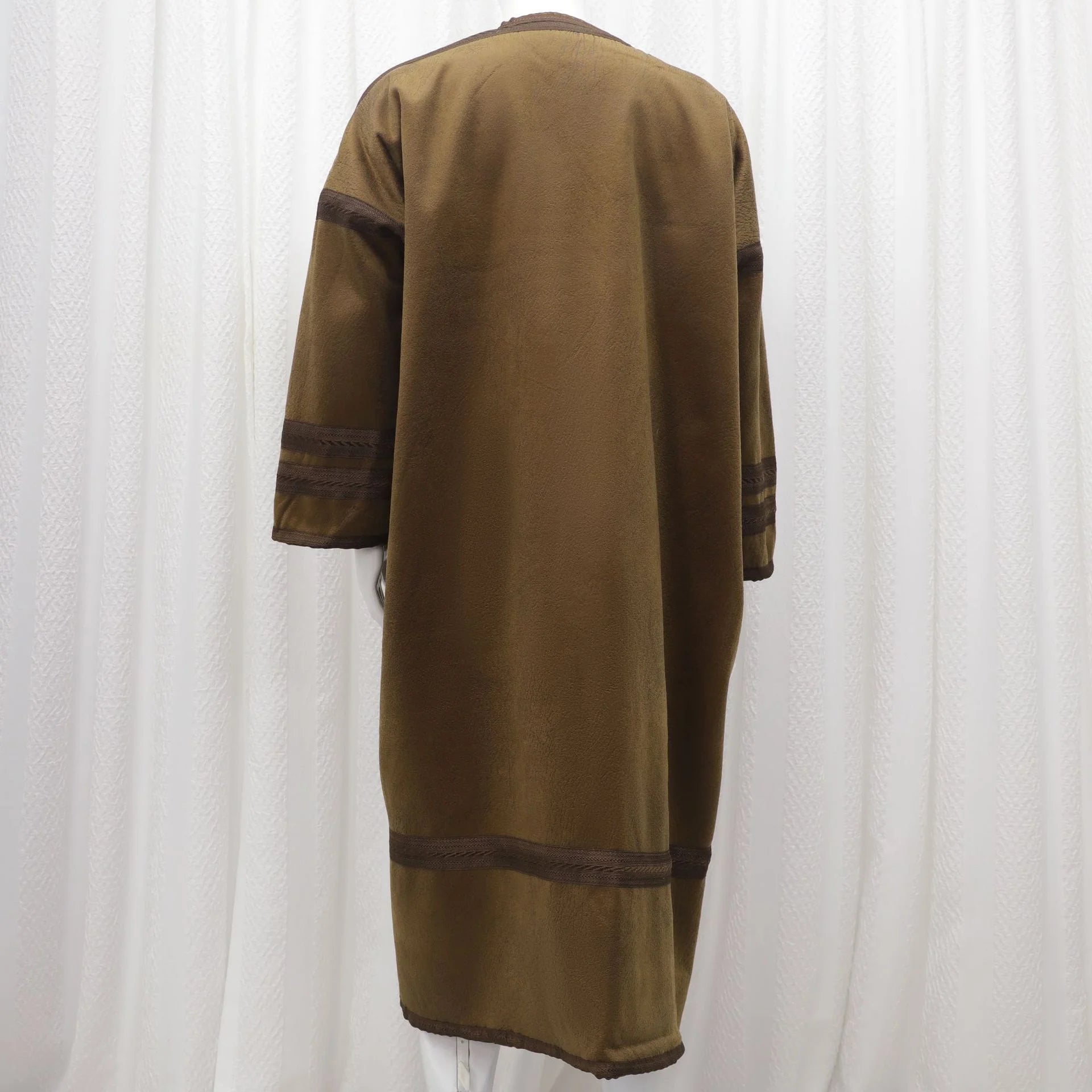 Wholesale New Arrival 2025 Oem Custom High Quality Men's Winter Bisht Coat Bisht Farwa for Prayer Made of Polyester for Adults