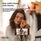 RK-X40 Wireless Mobile Phone Magnetic Selfie Screen Projector Rear Camera High Definition Selfie Display Selfie Auxiliary Tool