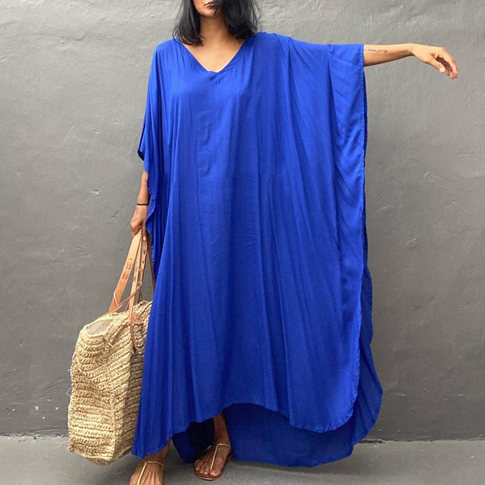 Beach Cover Up Kimono Women Summer 2023 New Pareo Swimsuit Cape Solid Bohemian Tunic Dresses Bathing Suits Dropshipping