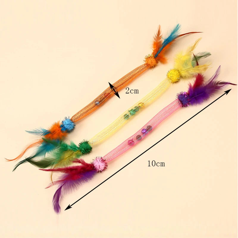 Cat bite elastic rope cat toy toys toys toys toys toys to tease cat sticks to relieve boredom and feathers