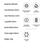 NAVIFORCE Men Luxury Brand Watches Military Sport Mens Wrsitwatches Full Steel Quartz Clock Men's Waterproof Business Watch