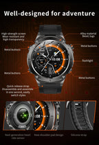 Men New Outdoors Sports Military GPS SmartWatch 10ATM Waterproof 730mAh High Battery Compass NFC HD Call For Huawei Xiaomi Watch