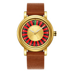 New Fashionable Creative Rotating Wheel Dial Men Watch Luminous Waterproof Quartz Watches relojes para hombres
