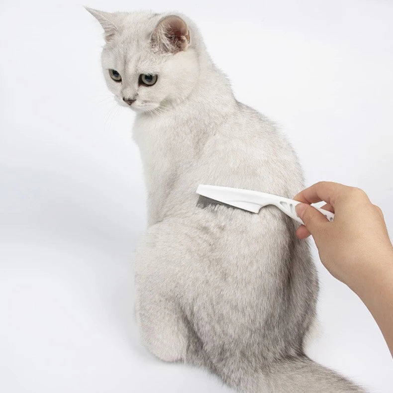 Stainless Steel Flea Comb Pro - Efficient Flea and Tick Remover, Gentle Pet Grooming Tool, Professional-Grade Comb for Dogs, Cat