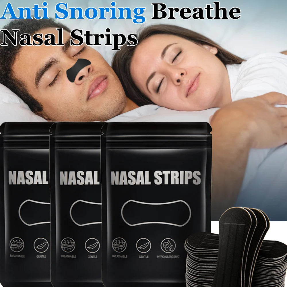 30/60/90Pcs Anti Snoring Nose Patch Set Extra Strength Nasal Strips Better Breathing Non-Invasive Easier Breath Sleep Aid Decive