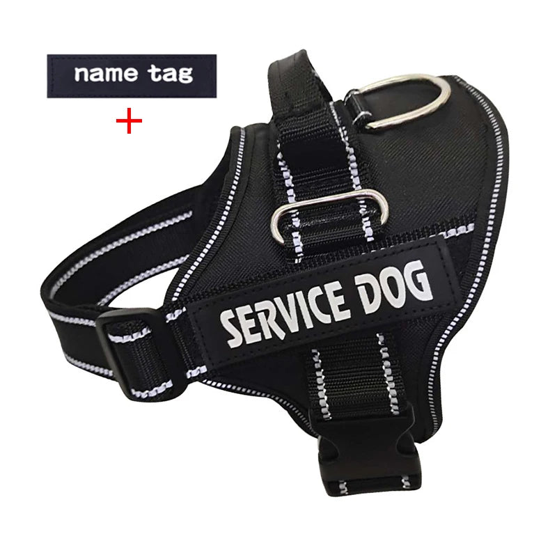 Nylon Dog Harness Personalized Reflective Pet Harness For Small Medium Large Dogs Breathable Mesh Pad Dog Harness No Pull