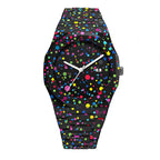 Creative Black and White Sketching Fashion Brand Men's Quartz Watch Casual Plastic Strap Waterproof Calendar Women's Watch