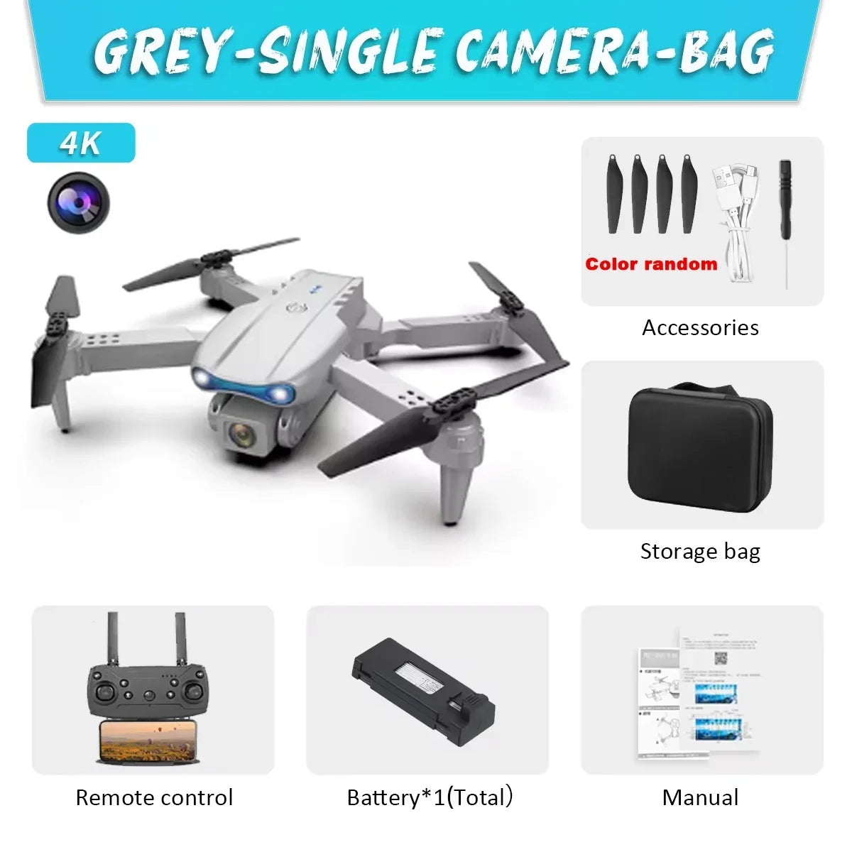 Professional HD E99Pro Drone 4k Dual WIFI fpv Quadcopter Aircraft with Obstacle Avoidance for Aerial Photography Drone Camera