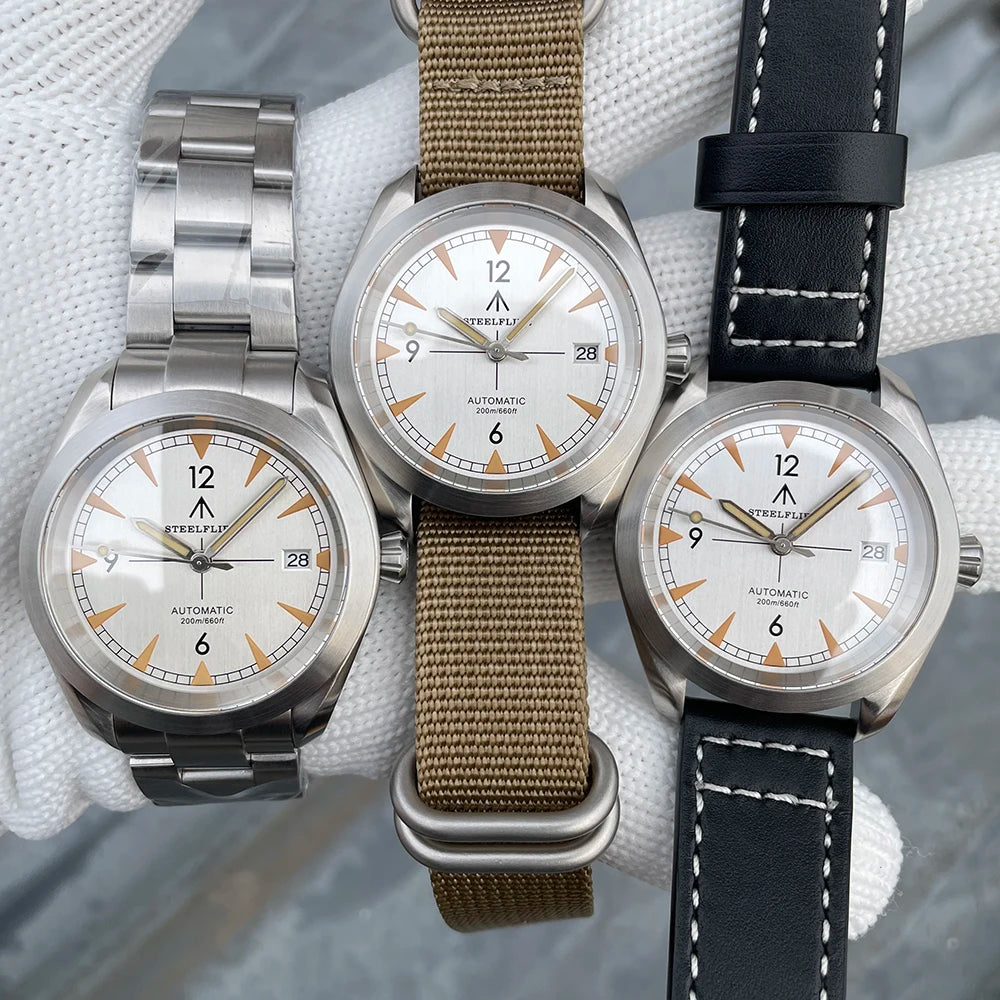 STEELFLIER Official SF751 Luxury Fashion Mechanical Wristwatch NH35 Movement Super Luminous 20Bar Waterproof Classic Dive Watch