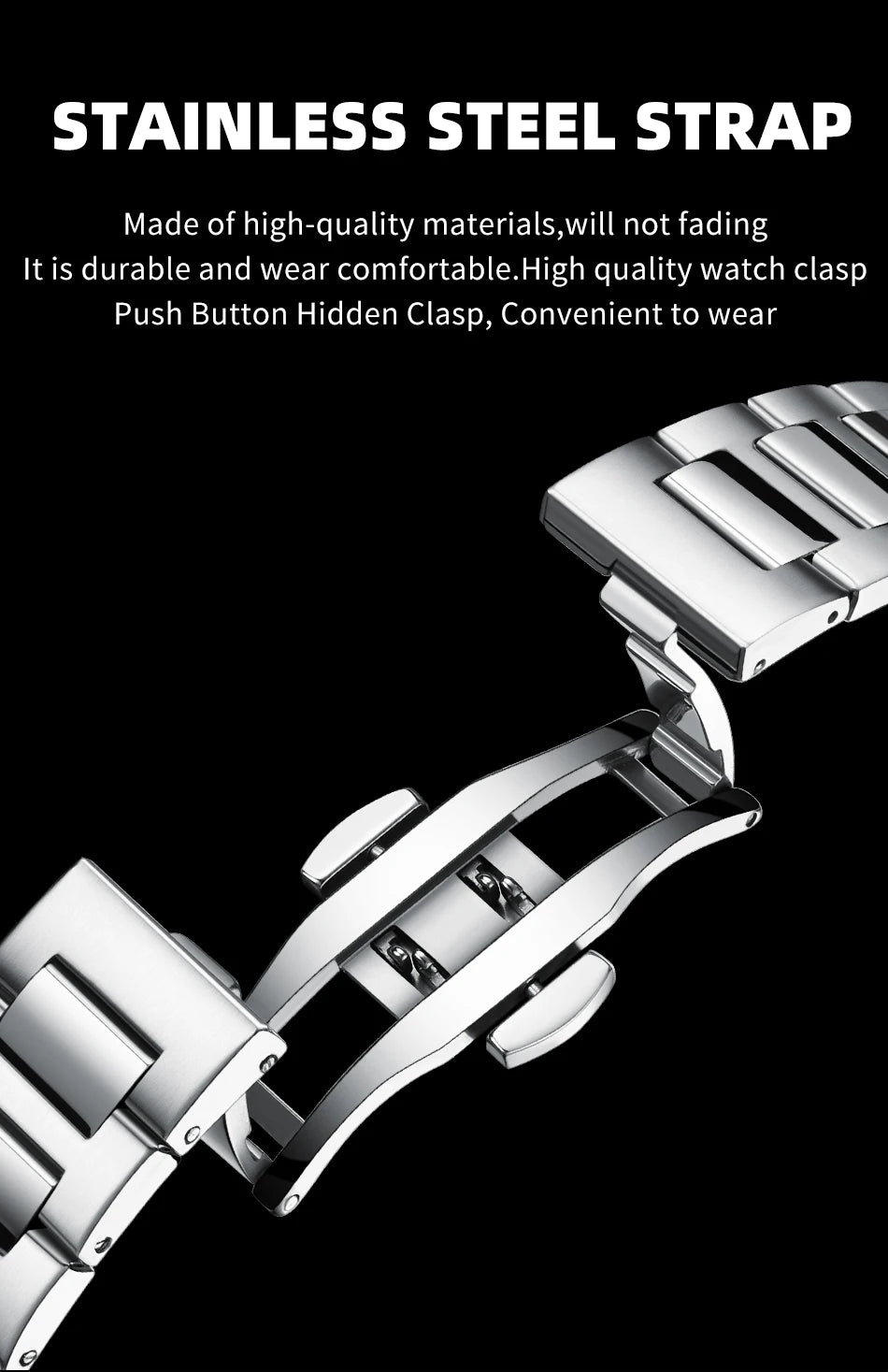 PENGAGAR Trend Men's Watches Classic Fashion Original Quartz Watch for Man Square Dial Waterproof Luminous Date Wristwatch Reloj