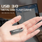 Lenovo U Disk 2TB 256GB 512GB Metal USB3.1 Dustproof Titanium Gamer Design USB  Flash Drive 128GB  Pen Drive 512GB 1TB