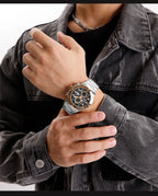 NAVIFORCE Man Quartz Top Brand Watch Luxury Luminous Chronograph Wristwatch Stainless Steel Waterproof Men Date Calendar Clock