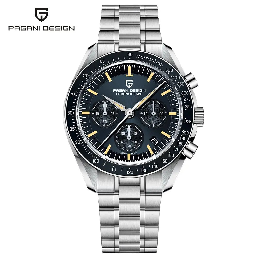 2025 New PAGANI DESIGN Moon V6 Men's Watches Luxury Quartz Watch For Man Chronograph VK63 Men Gift AR Sapphire Mirror Luminous