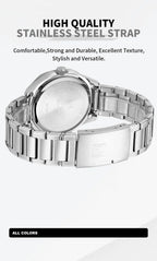 NAVIFORCE Men Luxury Brand Watches Military Sport Mens Wrsitwatches Full Steel Quartz Clock Men's Waterproof Business Watch