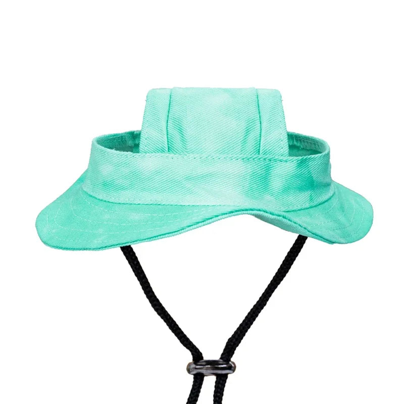 Dog Hat Cat Sunscreen Hats Cute Cap Outdoor Sports Hat with Ear Holes Adjustable for Small and Medium Dog Large Dogs Clothing